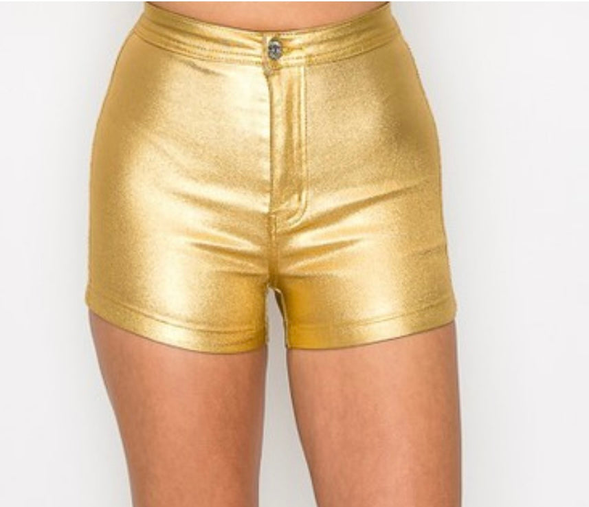 Metallic Disco Shorts