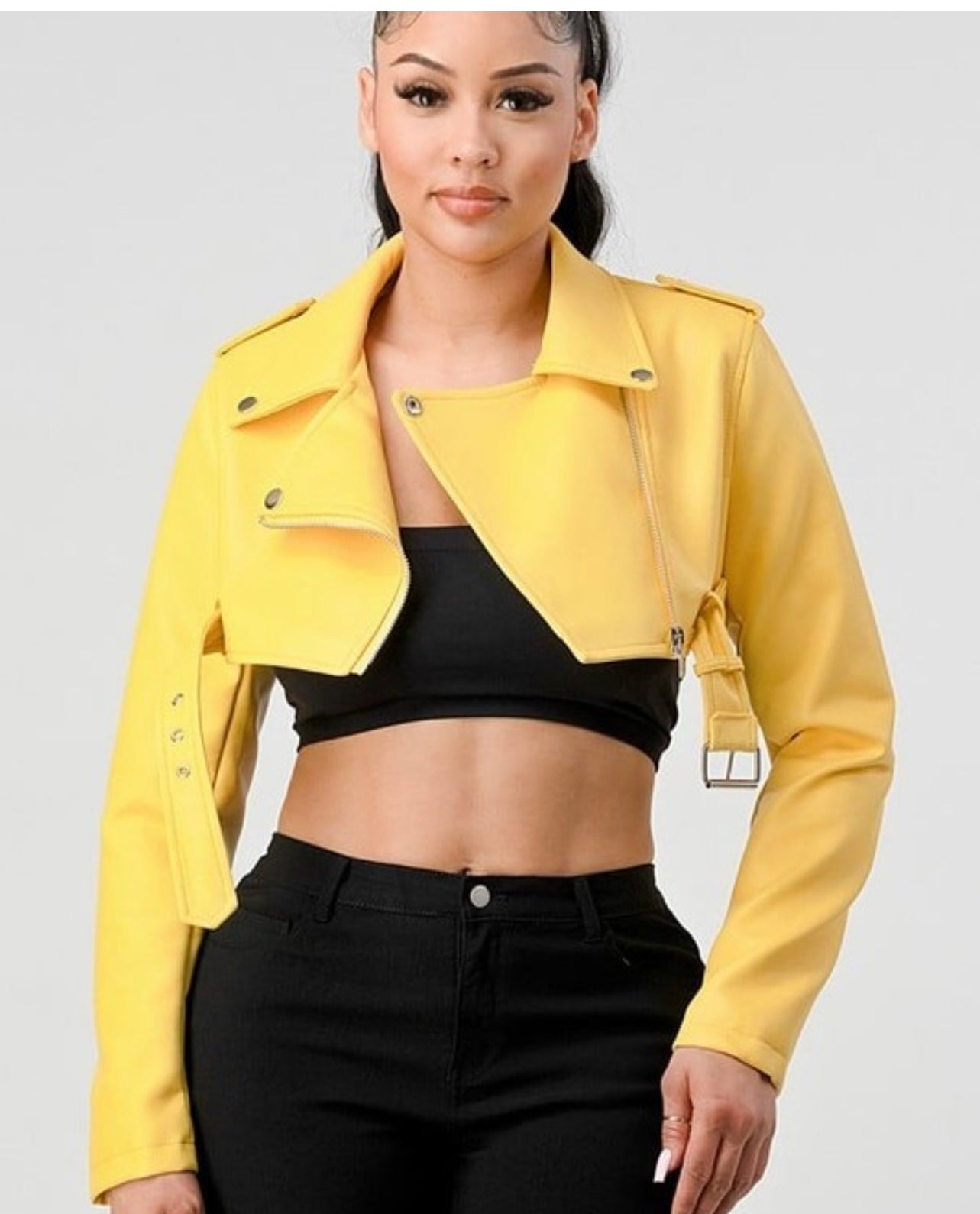 Faux Cropped Jacket