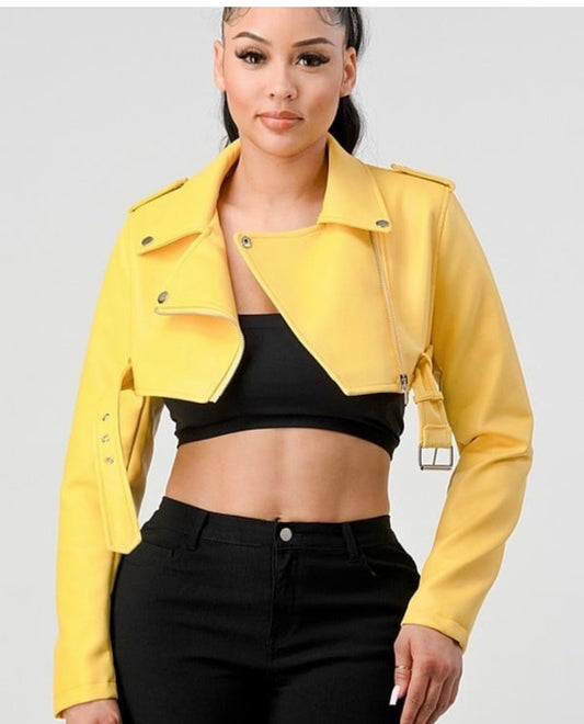 Faux Cropped Jacket
