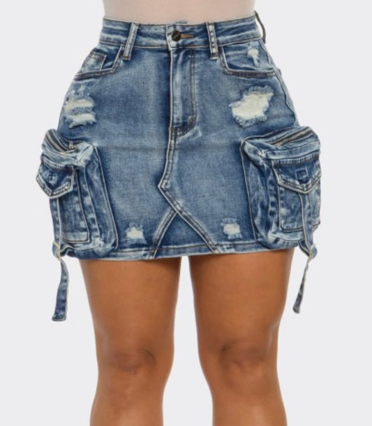 Cargo Skirt (Plus Size)