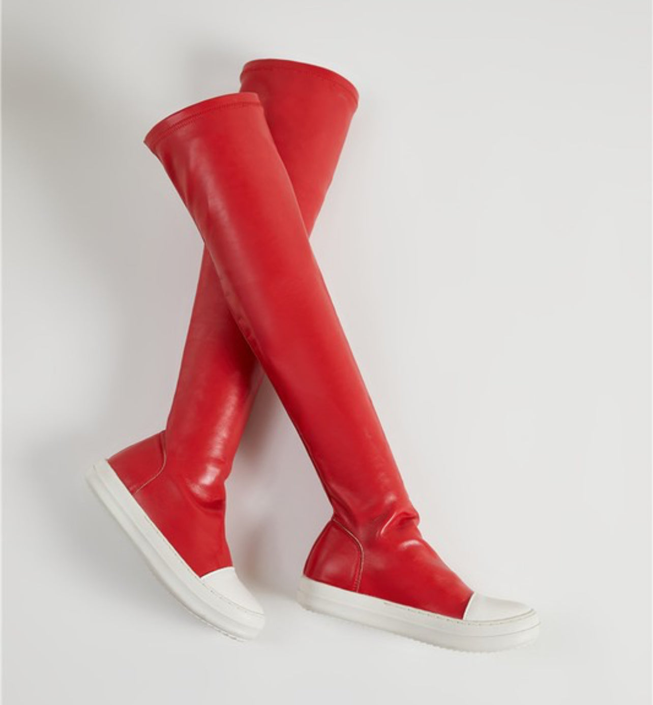 Red Long Rick Boots